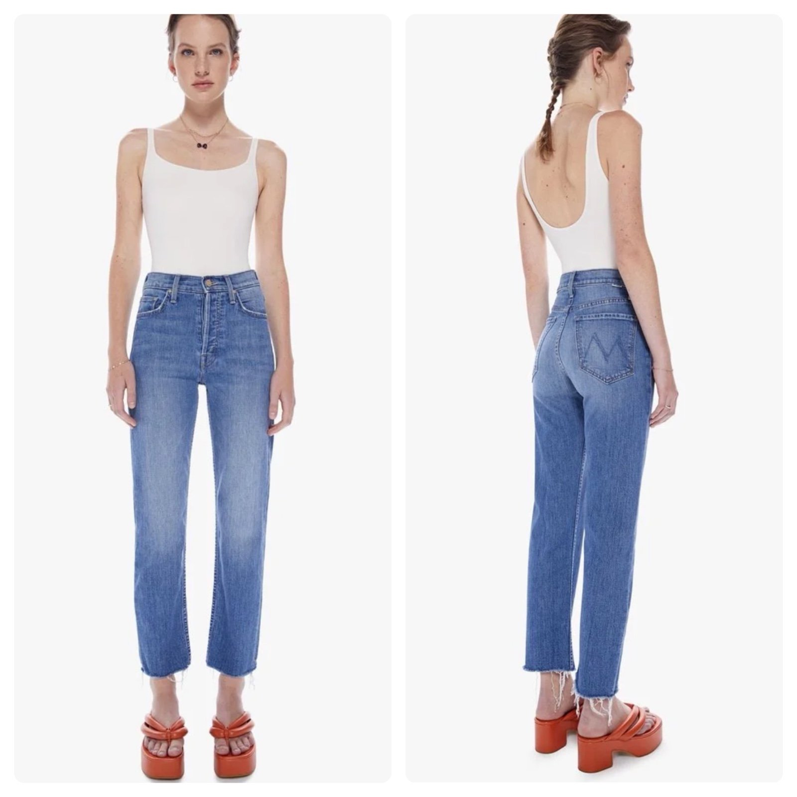 New mother THE TOMCAT ANKLE FRAY From Out Of Town jeans size 24