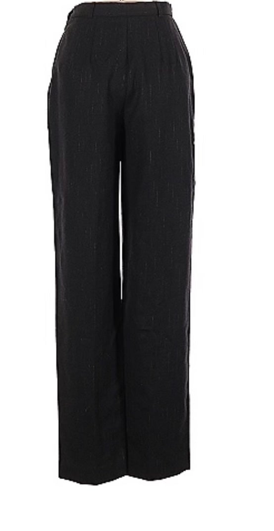 Burberry Metallic Pinstripe Wool Pants