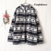 Confidence Jacket Fleece High Neck Nordic Pattern Zip-Up