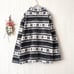 Confidence Jacket Fleece High Neck Nordic Pattern Zip-Up