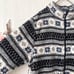 Confidence Jacket Fleece High Neck Nordic Pattern Zip-Up