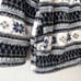 Confidence Jacket Fleece High Neck Nordic Pattern Zip-Up