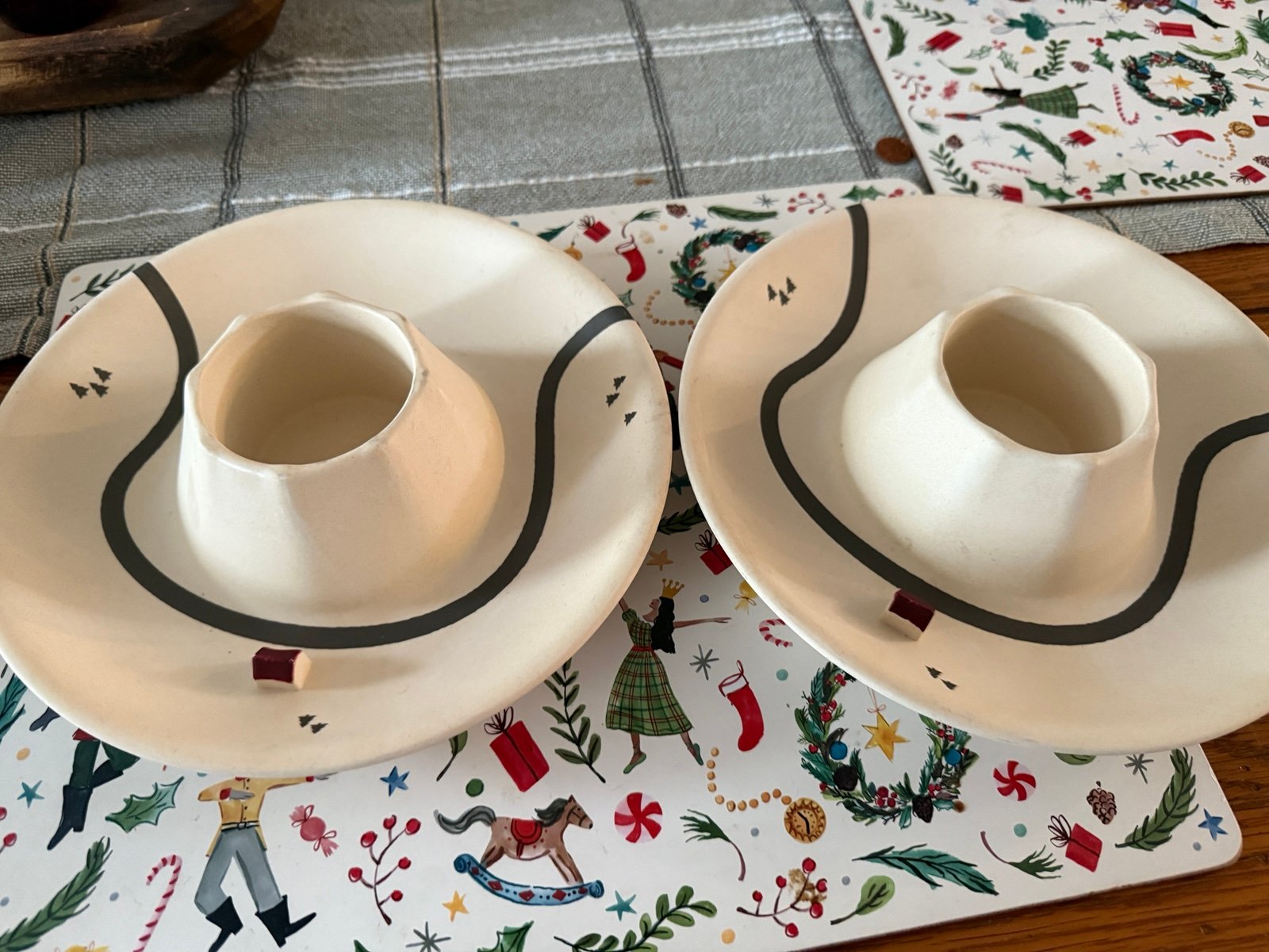 Volcano style dip bowls made in England