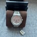 Michael Kors MK 5098 Watch Silver Dial Two Tine Stainless Steel Chrono