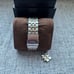 Michael Kors MK 5098 Watch Silver Dial Two Tine Stainless Steel Chrono