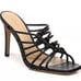 Veronica Beard Avita Black Leather Strappy Slip On Sandals Sz 5.5