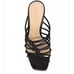 Veronica Beard Avita Black Leather Strappy Slip On Sandals Sz 5.5