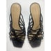 Veronica Beard Avita Black Leather Strappy Slip On Sandals Sz 5.5
