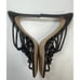 Veronica Beard Avita Black Leather Strappy Slip On Sandals Sz 5.5