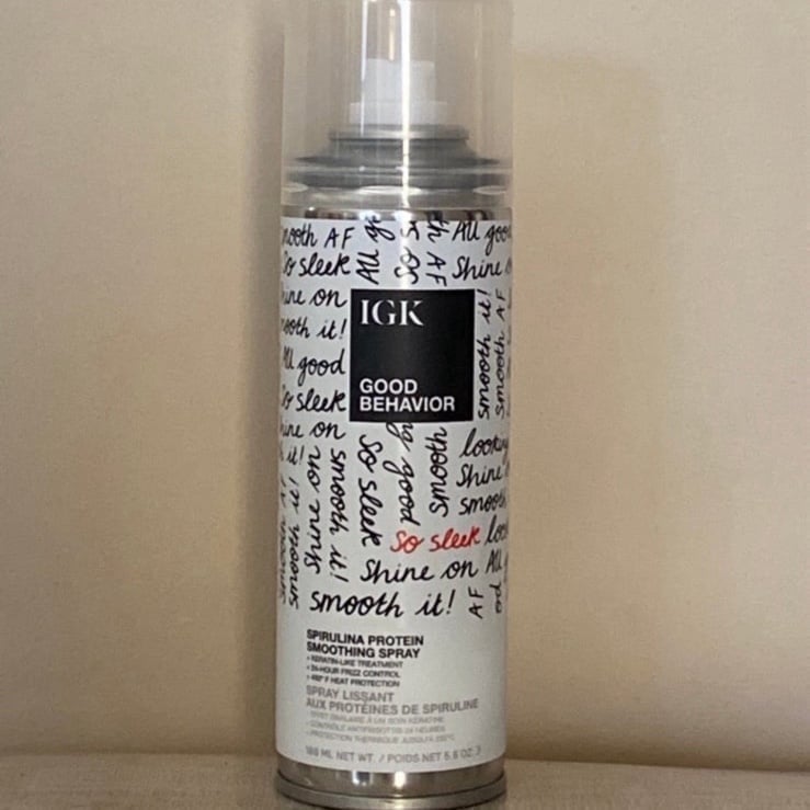 IGK GOOD BEHAVIOR Spirulina Protein Smoothing Spray Frizz Control, 5.6 oz
