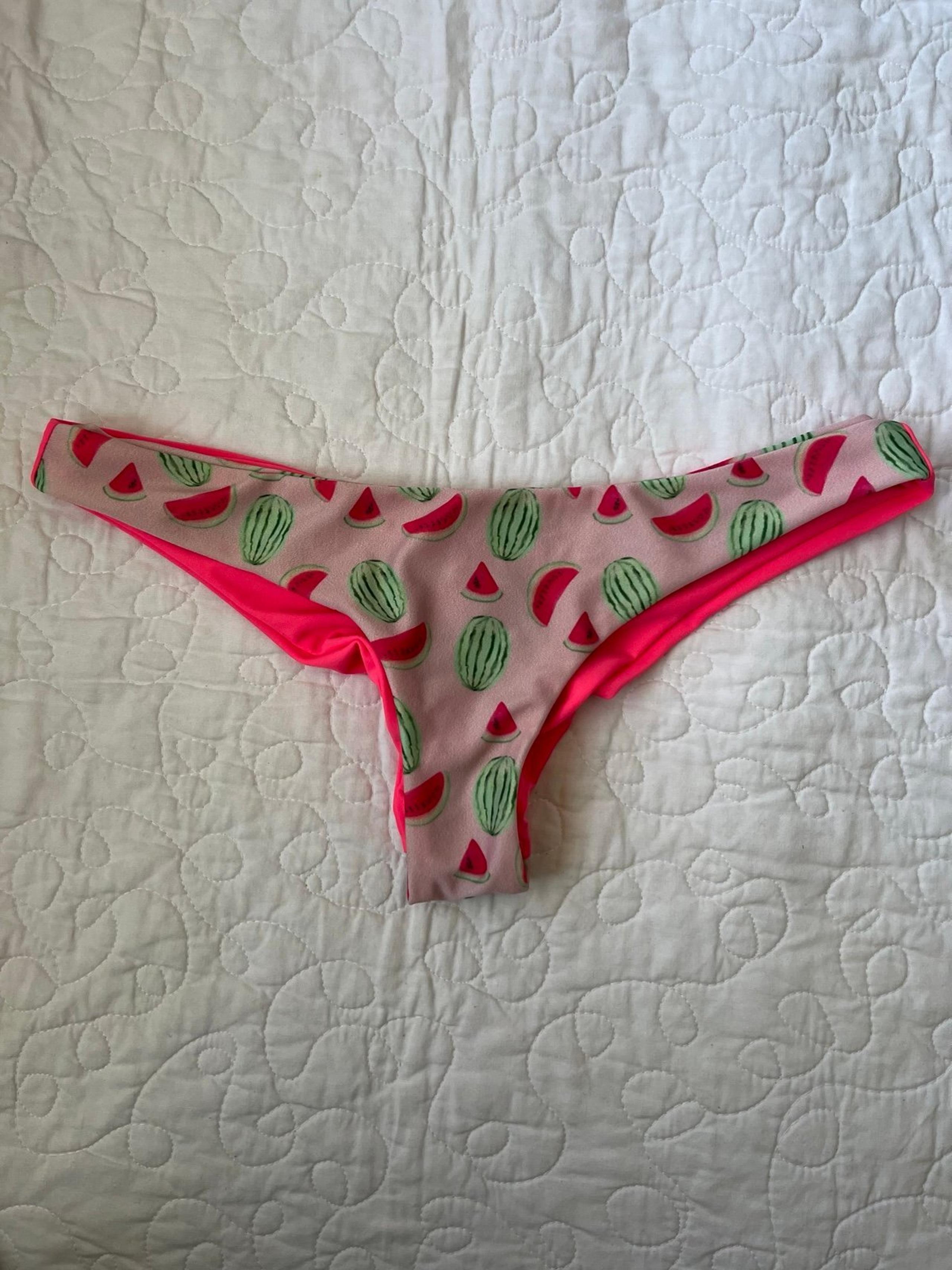 NWT Lolli Hot Pink Watermelon Cheeky Bikini Bottom