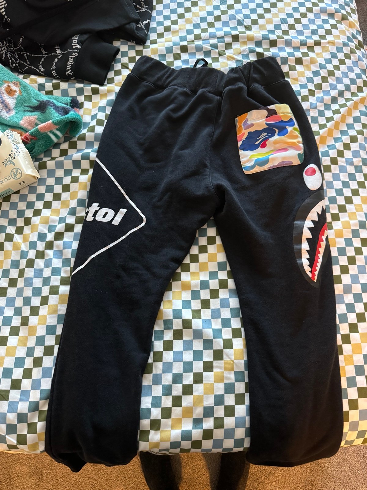 Bape pants W white shirt