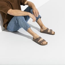 Birkenstock Mens Arizona Birk-Flor Mocha sandals