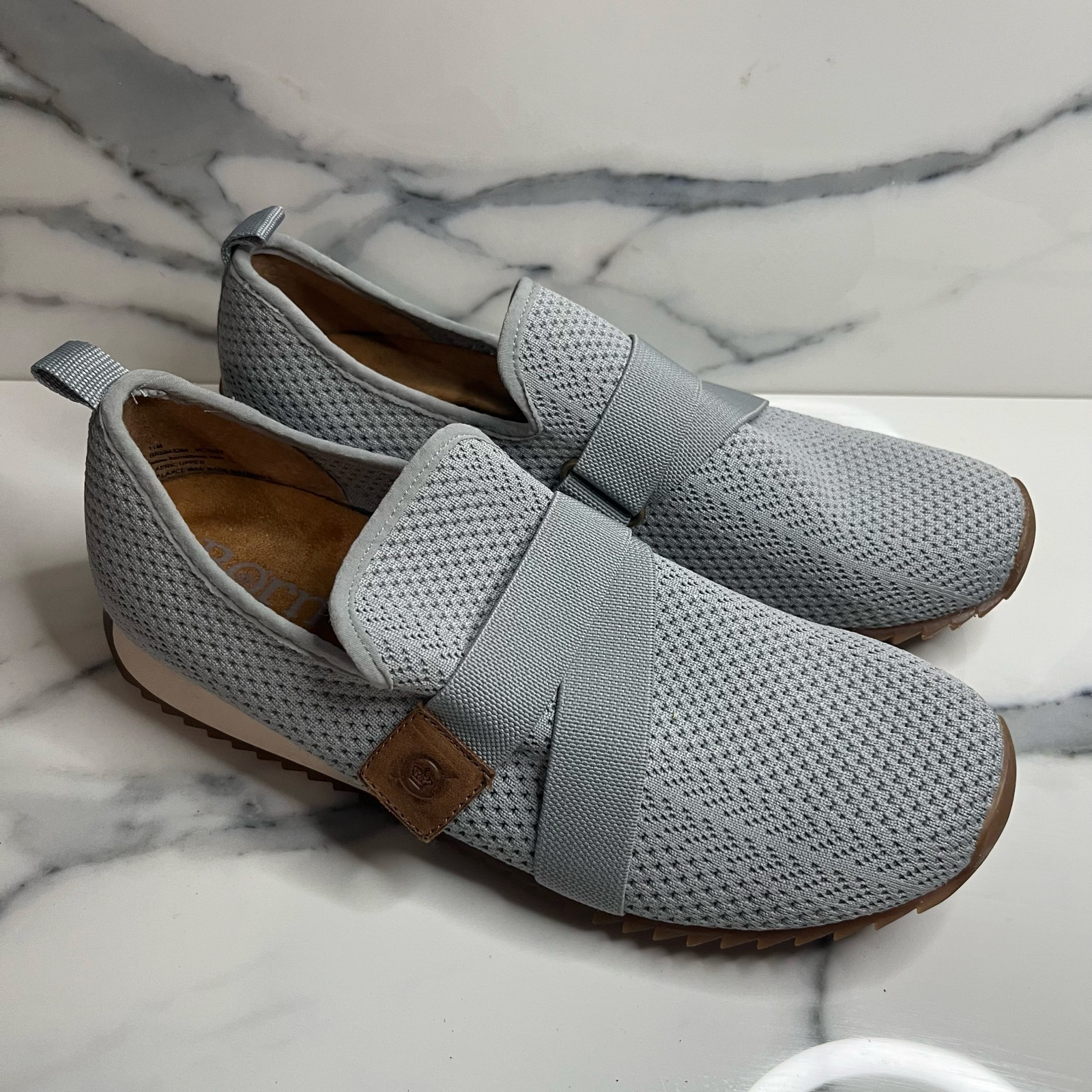 Born | NWOB Women's Blue Comfort Slip-On Knit Casual Newberry Sneakers Sz 11