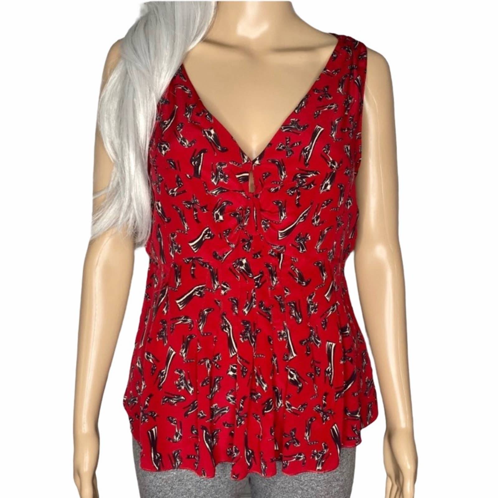 Moschino Cheap & Chic Peplum Eyelet Shoe/Bow Top