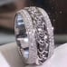 Solid 925 Silver Sparkle Pendant Simulated Diamond L Pendant US925P1161
