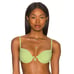 L*Space Nico Bikini Top in Green Size Small Underwires NWT