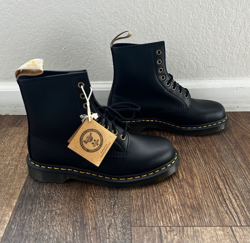 Dr. Martens Vegan 1460 14045 Smooth Black Combat Boot