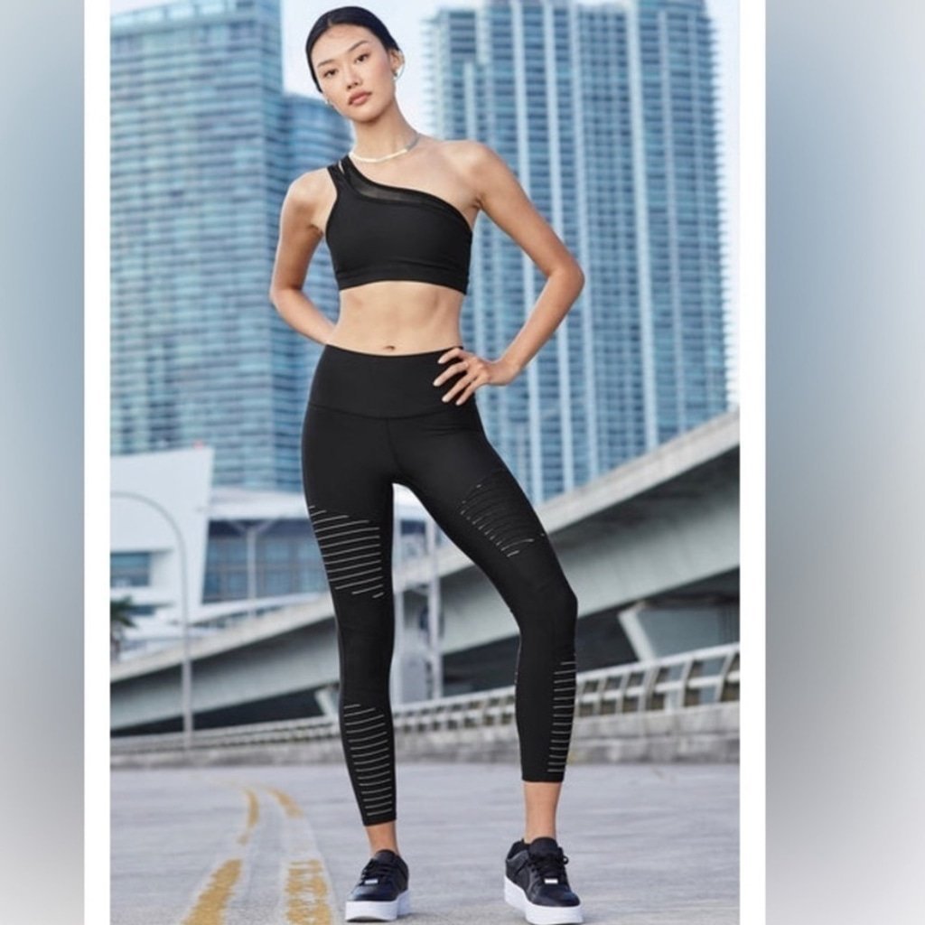 ALO YOGA AIRLIFT HIGH WAIST 7/8 MOTO LEGGING XXS