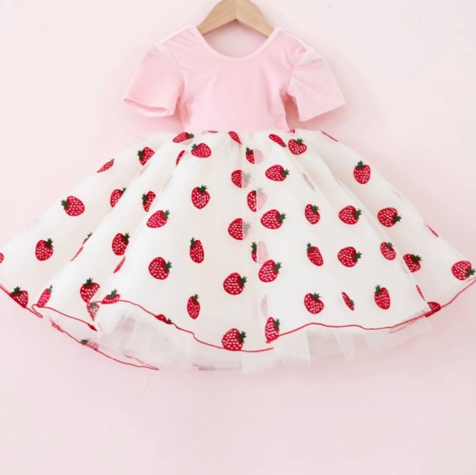 Pleiades Strawberry dress tulle RARE NEW 5 fancy handmade party SOLD OUT