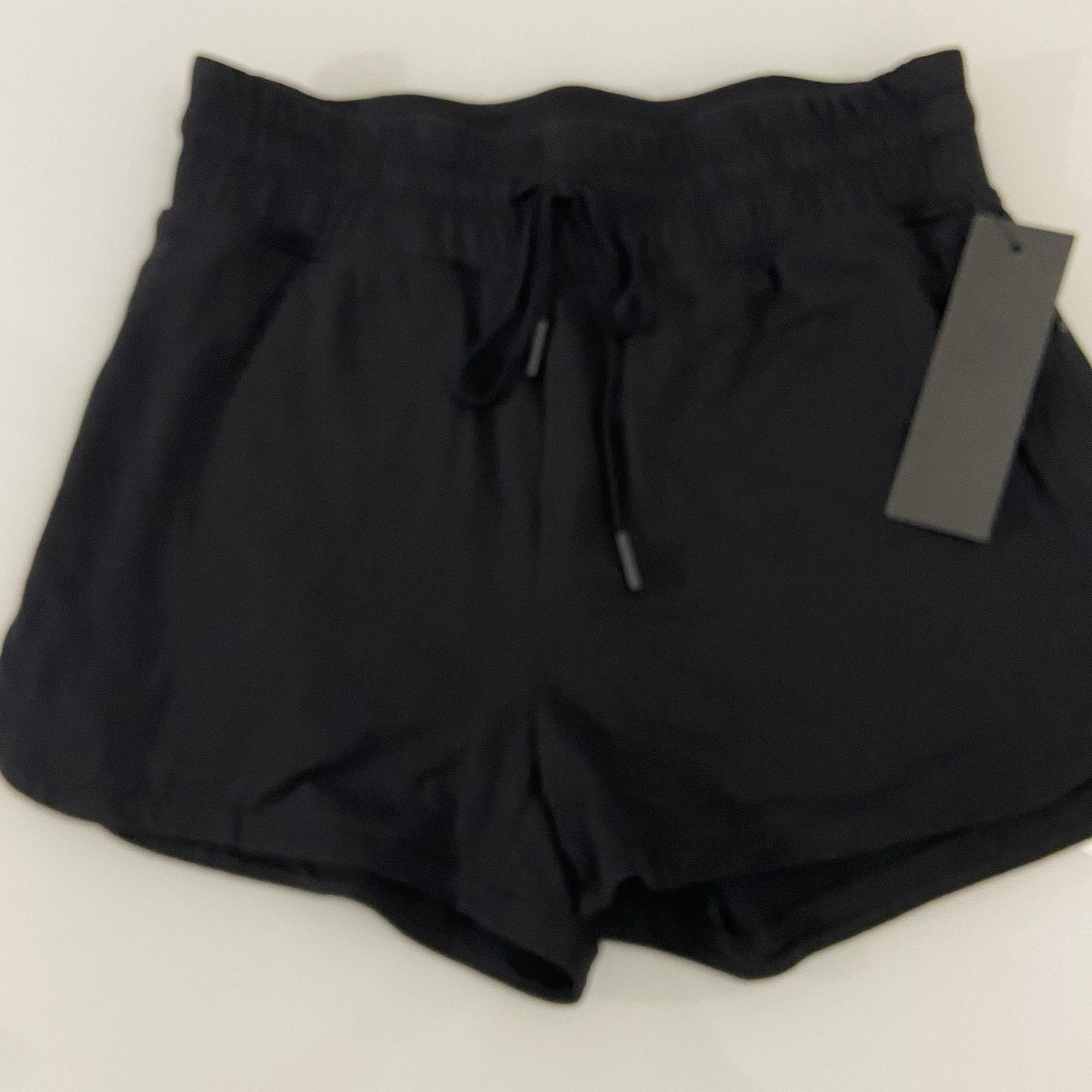 Mono B Women's Drawstring Nylon Athleisure Shorts Black Size Small NEW