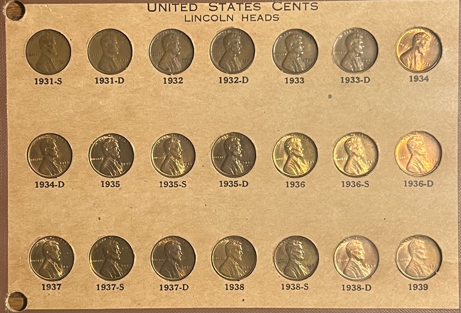 1931-1958 BU Wheat Cents Includes 1931 S!