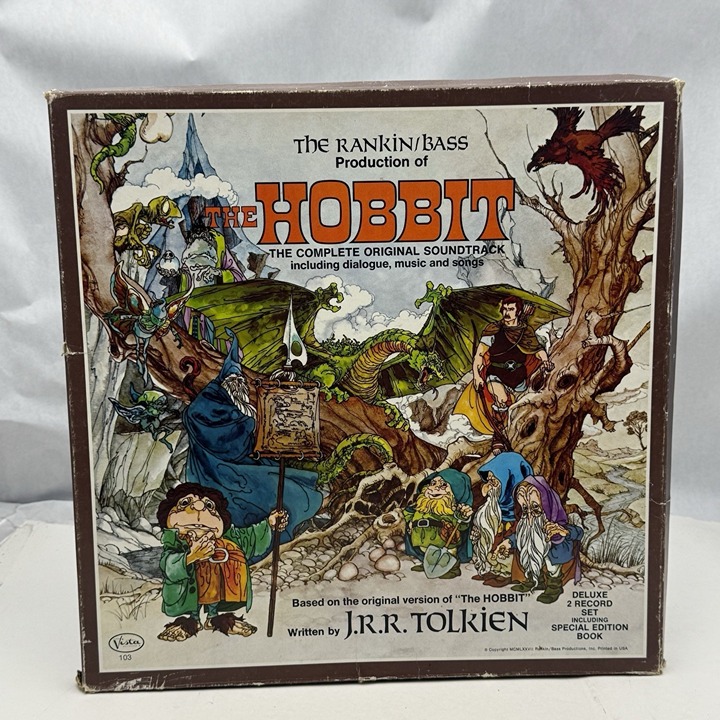 THE HOBBIT Original Soundtrack Vinyl Records BOOK, Rankin Bass