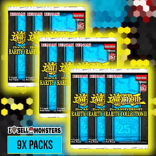 Yu-Gi-Oh! TCG 25th Anniversary Rarity Collection II 9x BOOSTER PACKS x9