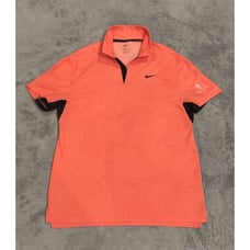 NIKE Dri-Fit ADV Tiger Woods 25th Polo DH0711-668 Coral Golf Clubs of Houston M