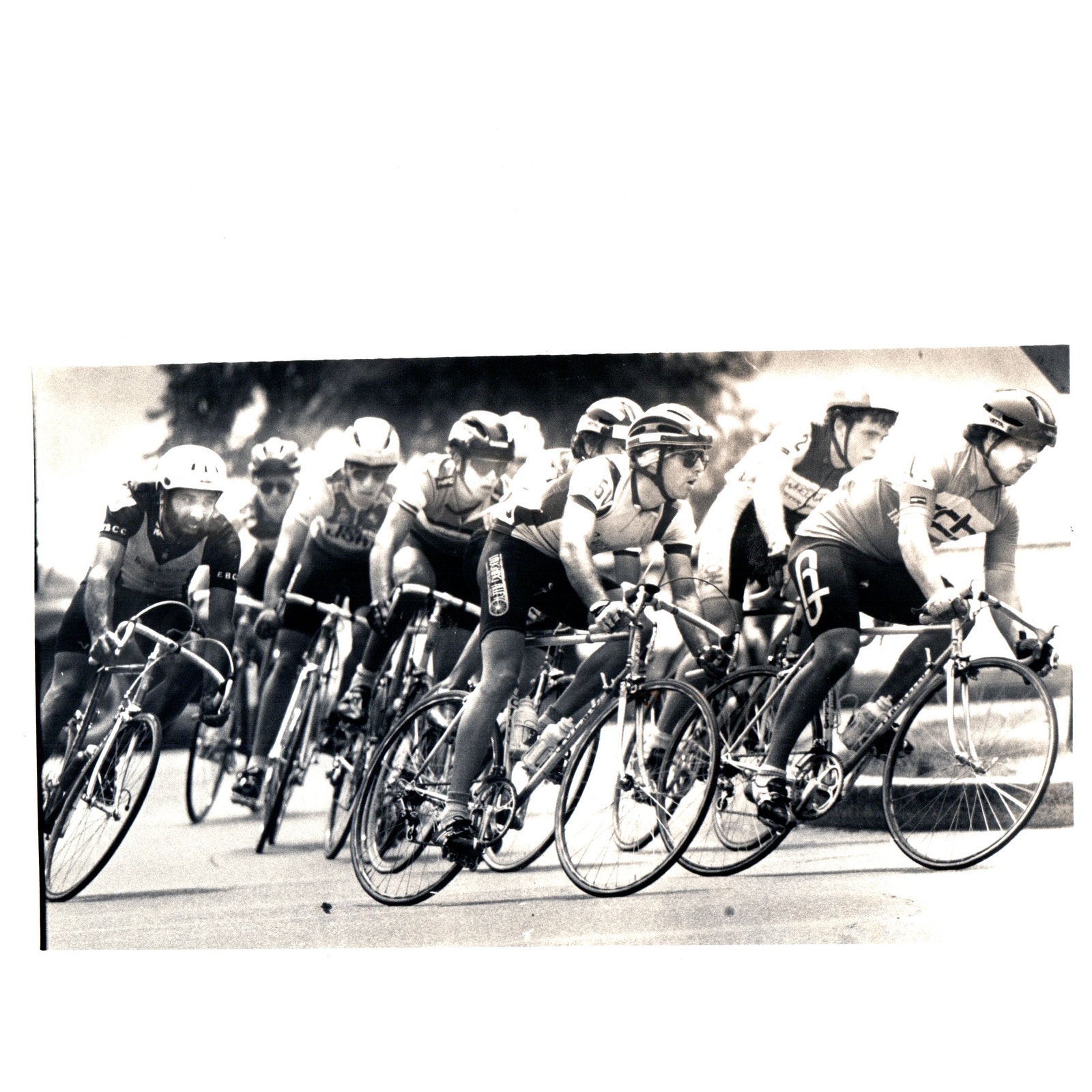 1987 Press Photo Bay State Bicycle Races on Memorial Drive Miami 8x10 AD3