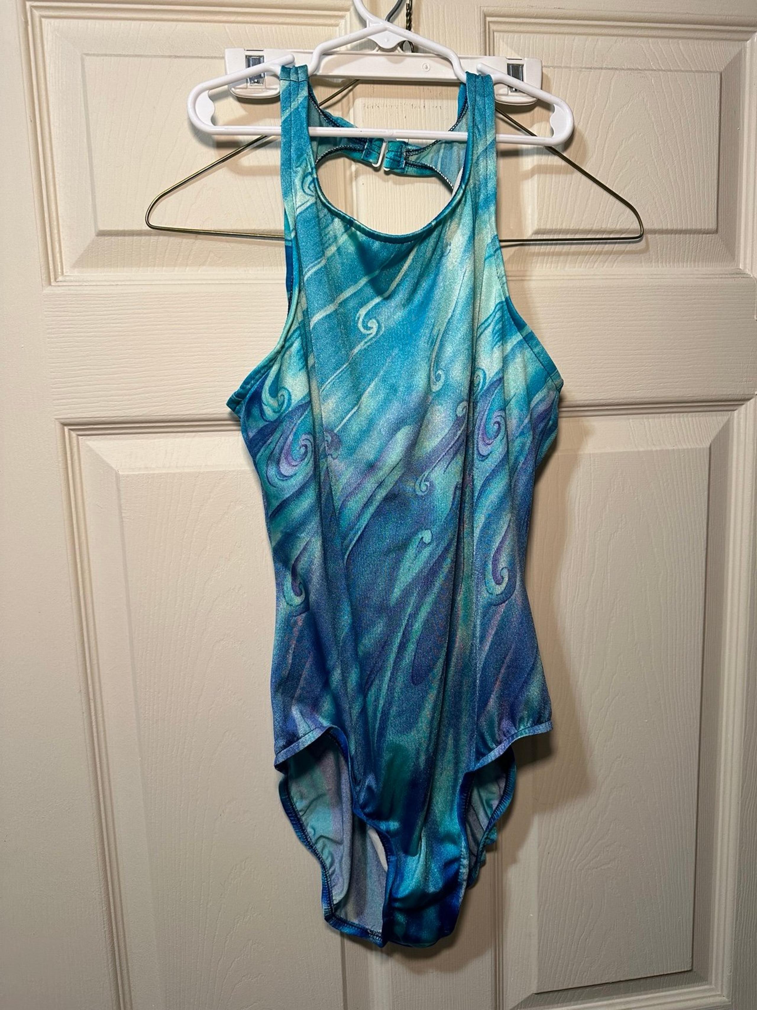 Vintage 90s Abstract One Piece Swimsuit by Jantzen