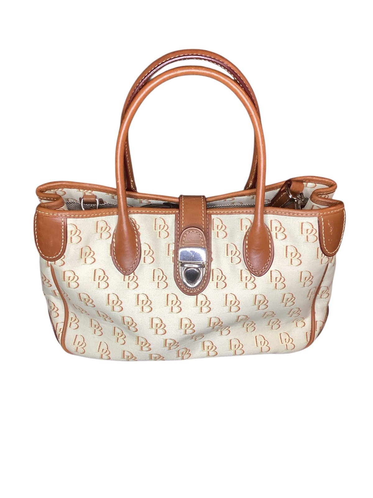 Dooney & Bourke signature DB double handled tote with tote with shoulder strap