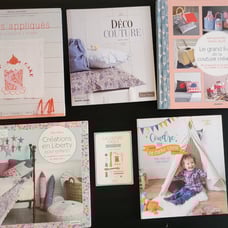 Set of 6 french sewing books