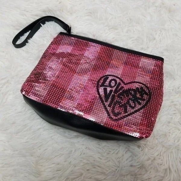 Victoria's Secret Sequins Cosmetic Bag