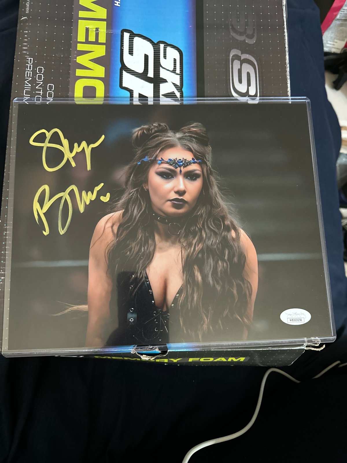 AEW Skye Blue Signed 8x10 w/coa