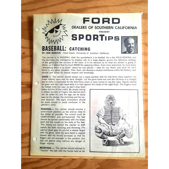 Vintage Ford Dealers of Southern California Presents Sportips Baseball Catching