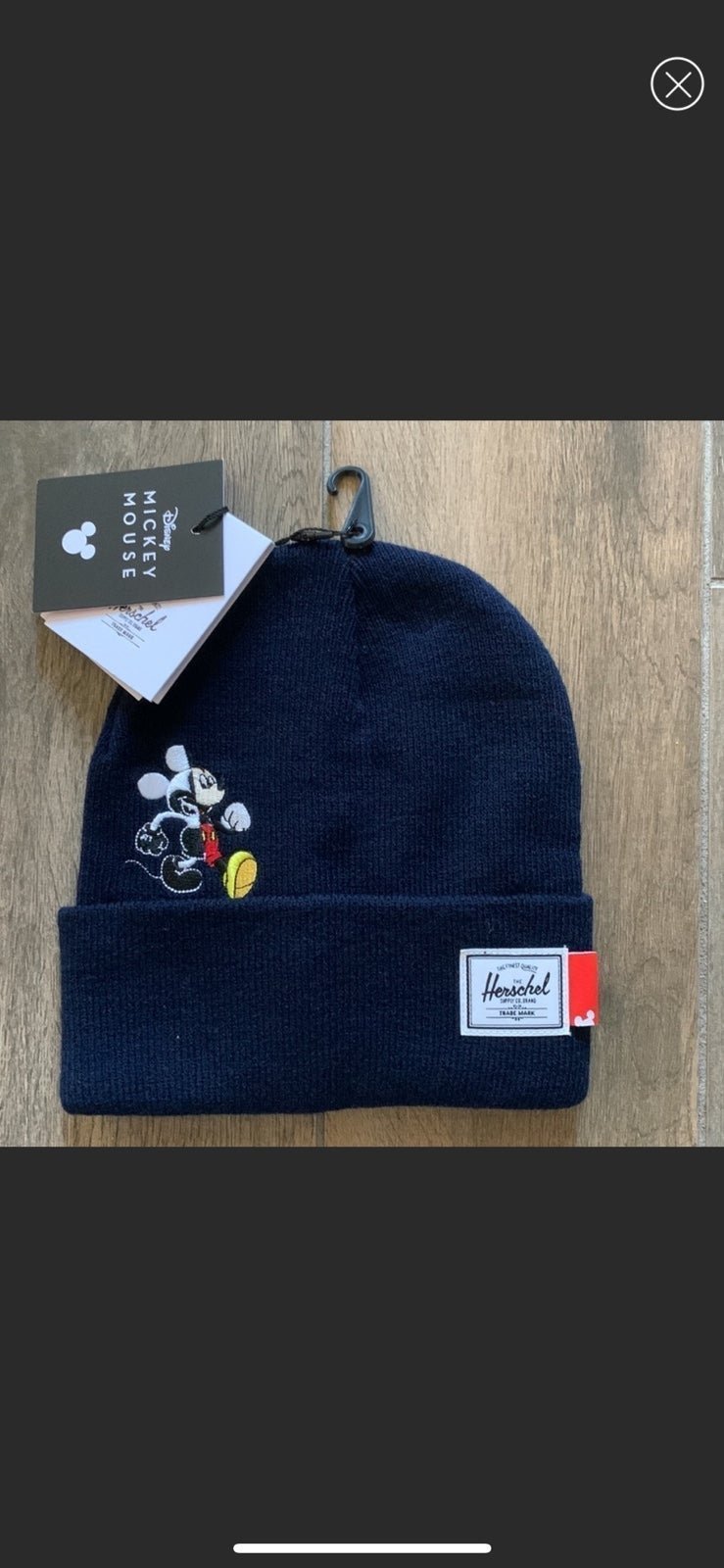 Herschel Mickey Mouse Navy Blue Beanie NWT