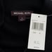 Michael Kors Black Full Zip Sweater 100% Cotton crew neck