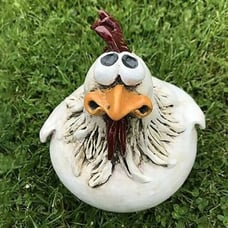 Garden Chicken Statues Farm Art Backyard Rooster Sculpture Courtyard Decoration