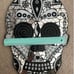 Day of the dead mirrored mosaic sugar skull