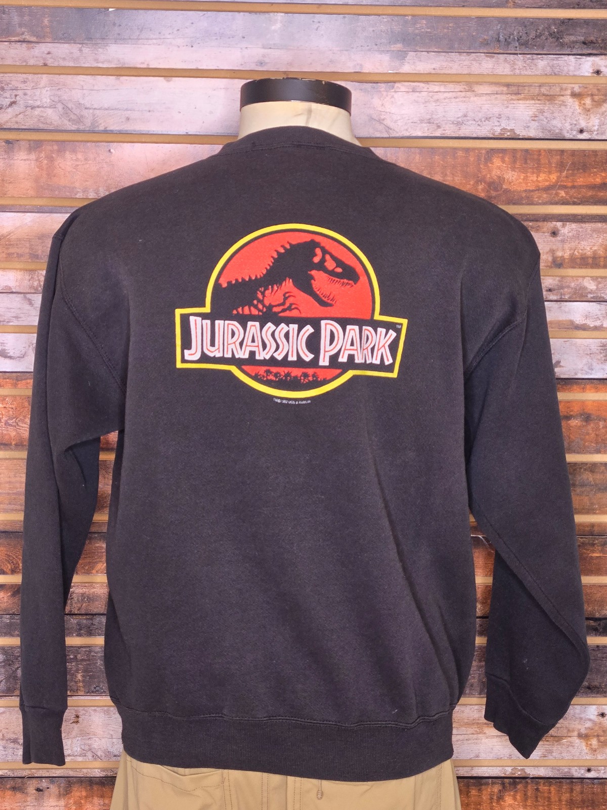 Vintage 1992 Jurassic Park Crewneck Sweatshirt on Tultex Tag Large