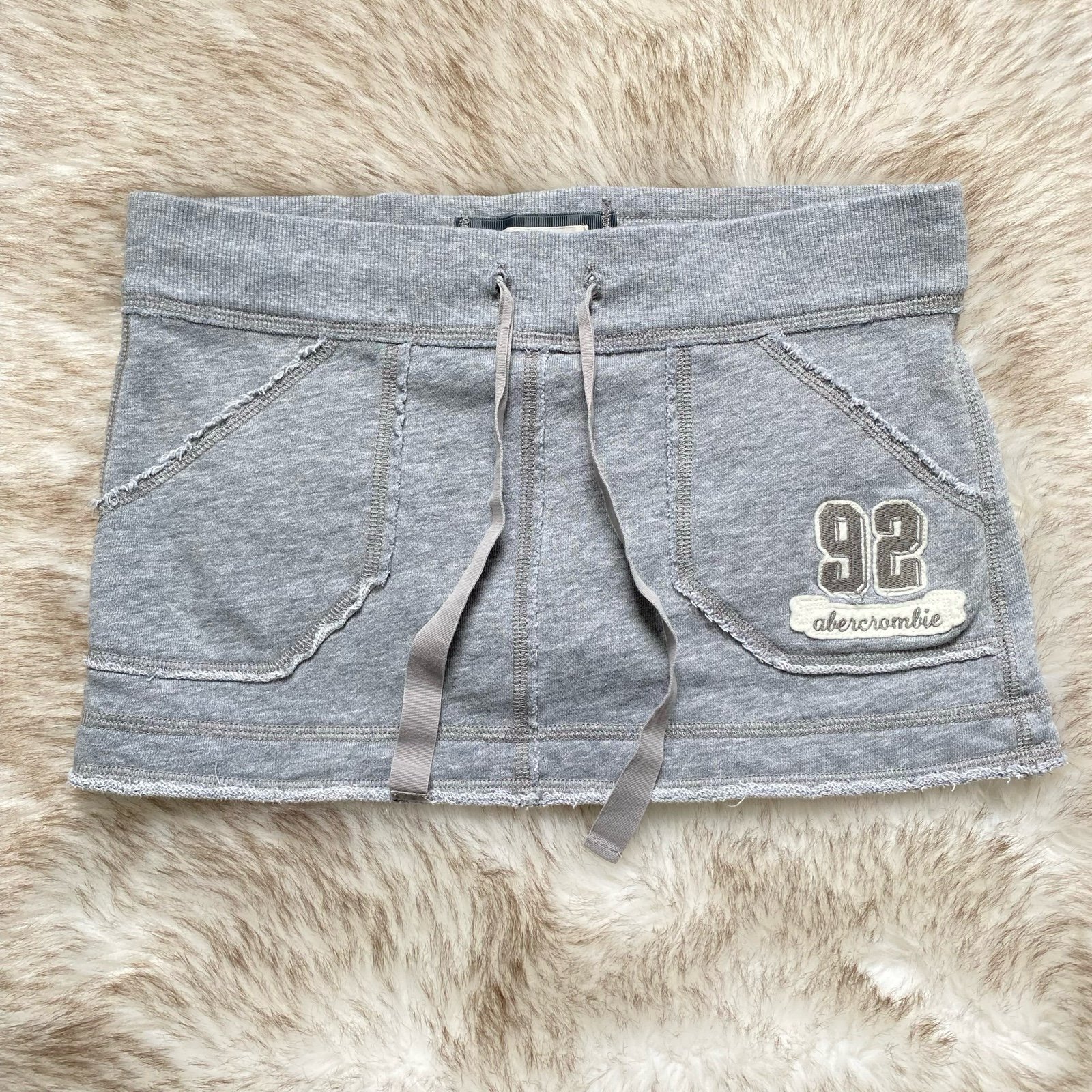 Y2K Abercrombie Micro Mini Sweat Skirt / Skort