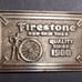 Vintage 1970s Firestone Non-Skid Heavy Belt Buckle