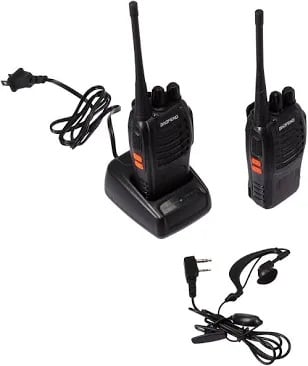 2 way radio walkie talkies with high illumination flash light
