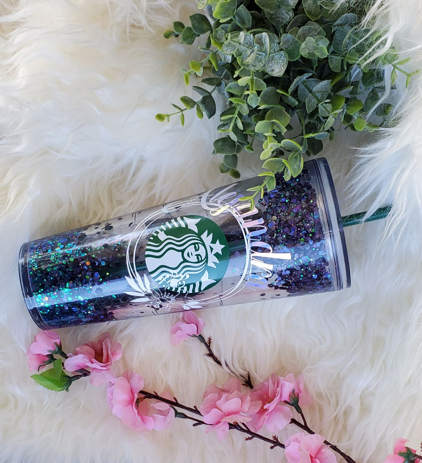 MULAN Snowglobe Glitter Tumbler