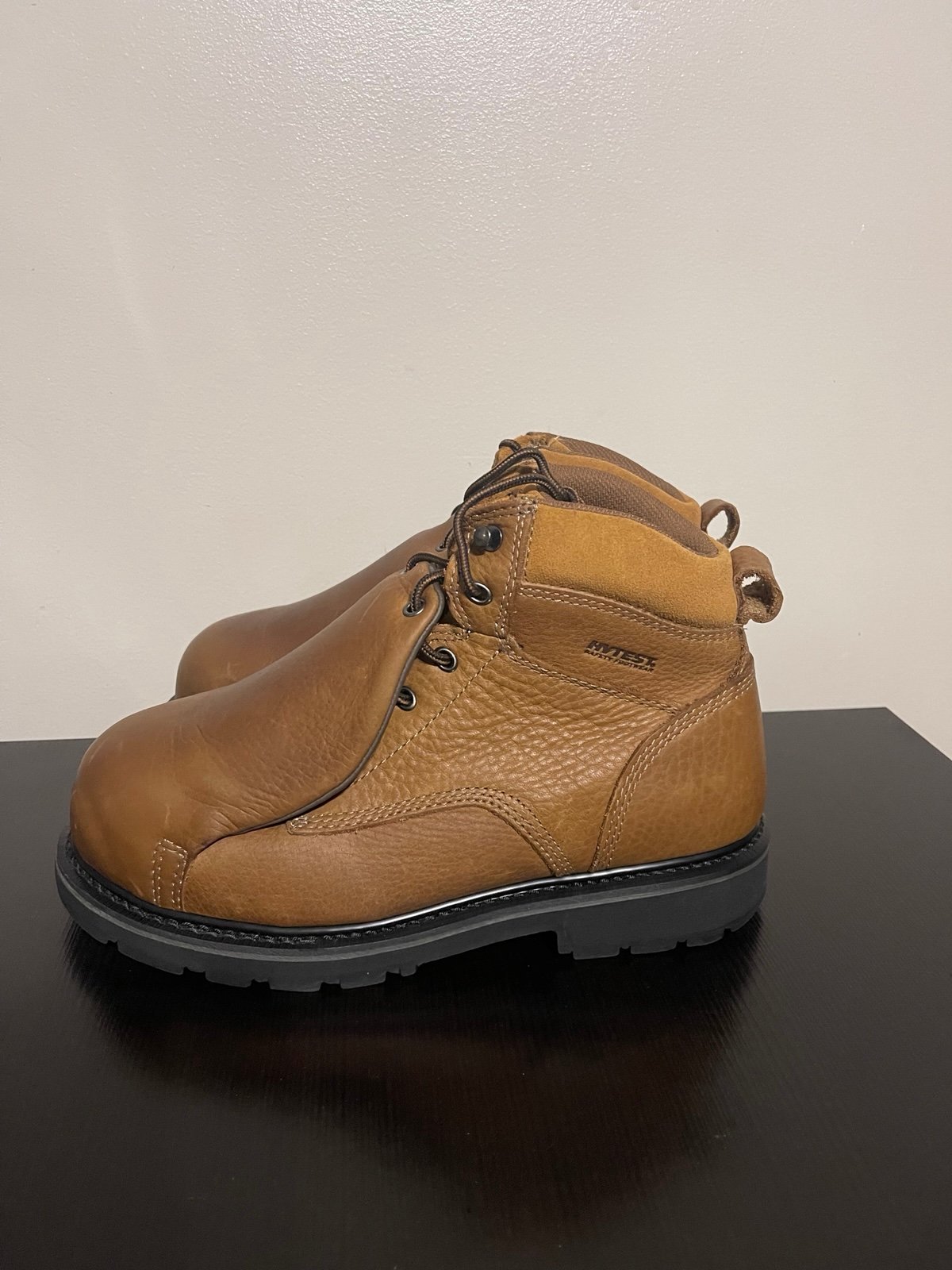 Hytest Men's External Metguard Safety Boots - Brown-Size:10