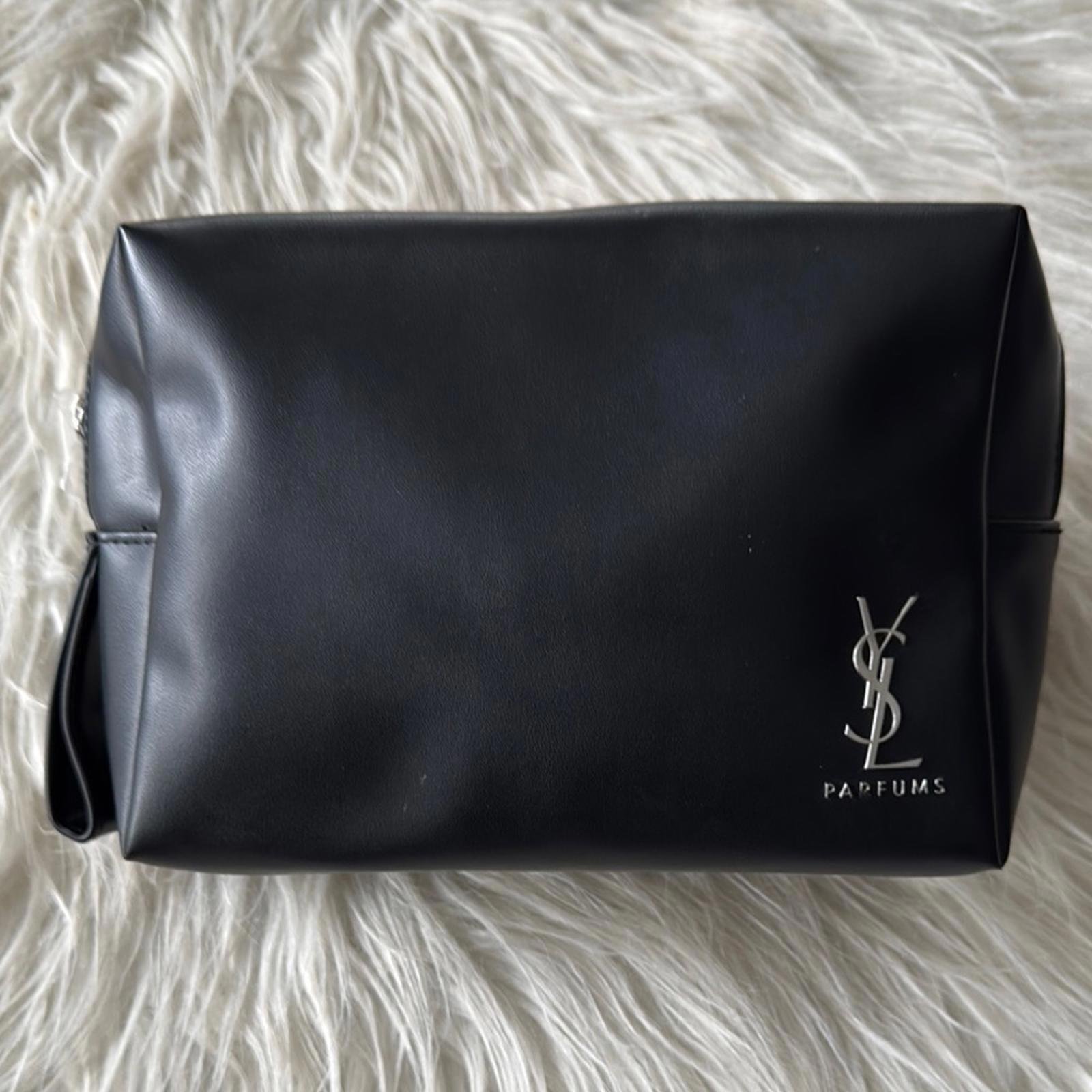 Yves Saint Laurent parfums YSL Black cosmetic Pouch