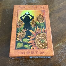 OOP RARE Tarot de st croix first edition with borders Oracle card deck goddess