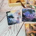 Enhance Your Home Décor with a Set of 6 Decorative Coasters Featuring Beautiful