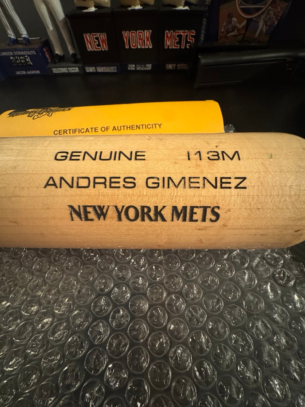ANDRES GIMENEZ game used bat